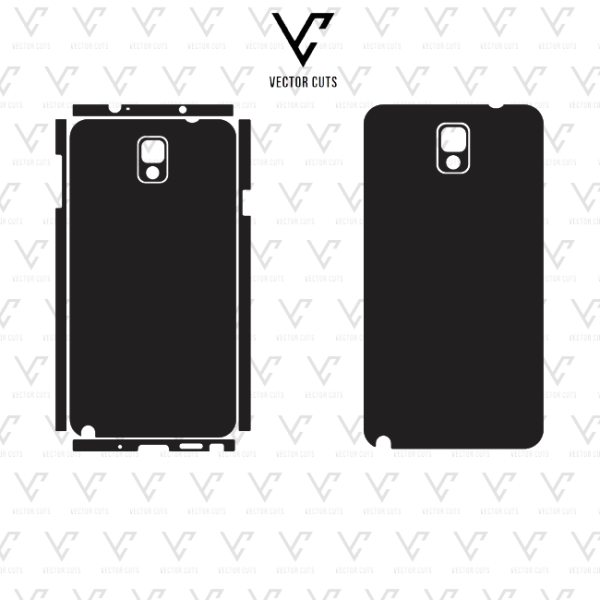 Samsung Galaxy Note 3 mobile skin template