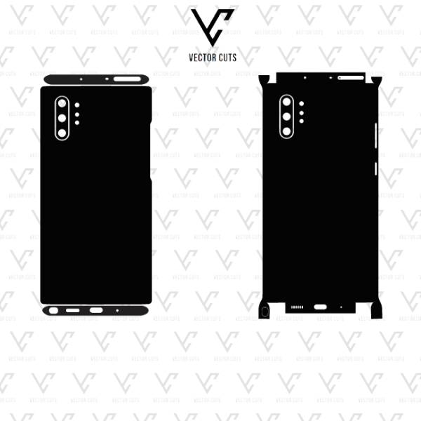 Samsung Note 10 Plus mobile skin template