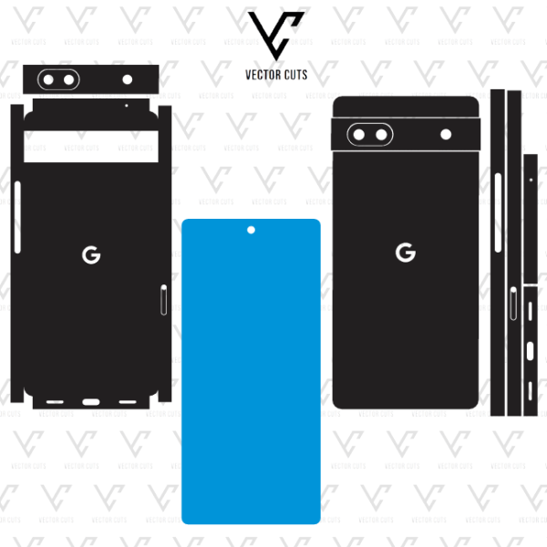 Google Pixel 6a mobile skin template