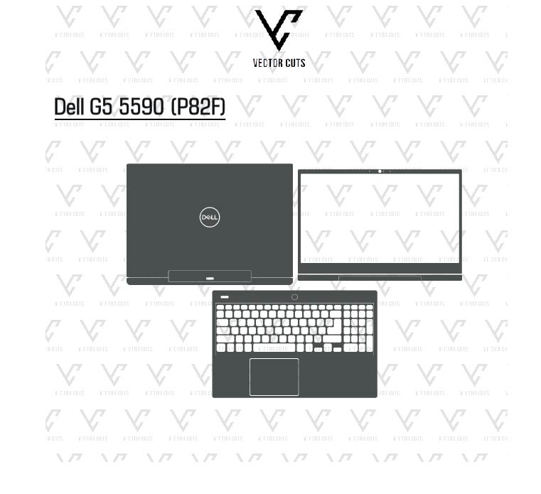 Dell G5 5590 (P82F) laptop skin template