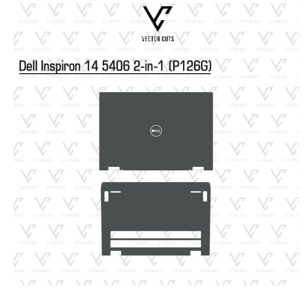 Dell Inspiron 14 5406 2-in-1 (P126G) laptop skin template