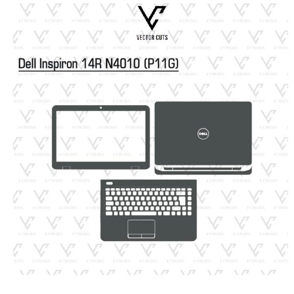 Dell Inspiron 14R N4010 (P11G) laptop skin template