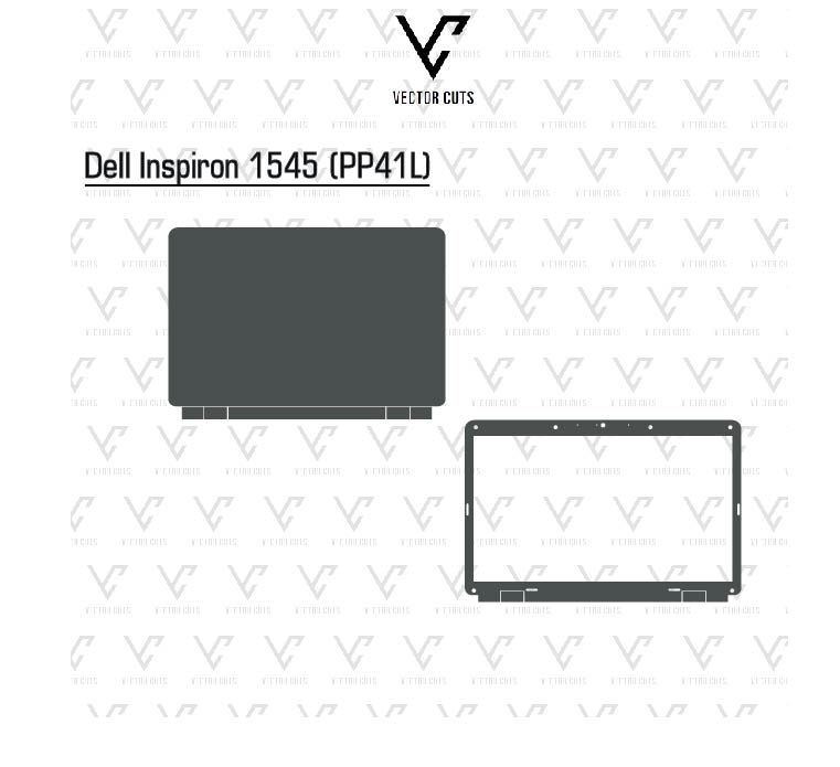 Dell Inspiron 1545 (PP41L) laptop skin template