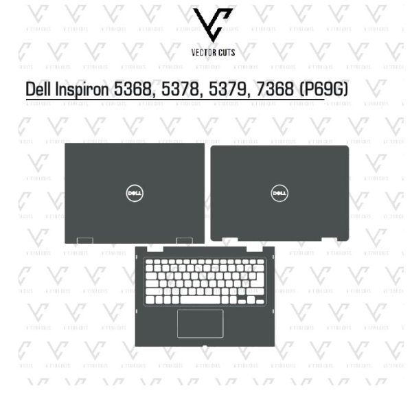 Dell Inspiron 5368, 5378, 5379, 7368 (P69G) laptop skin template