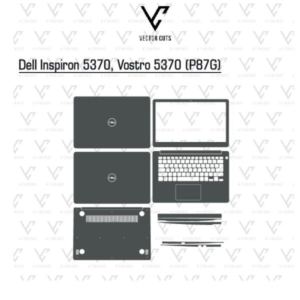 Dell Inspiron 5370, Vostro 5370 (P87G) laptop skin template
