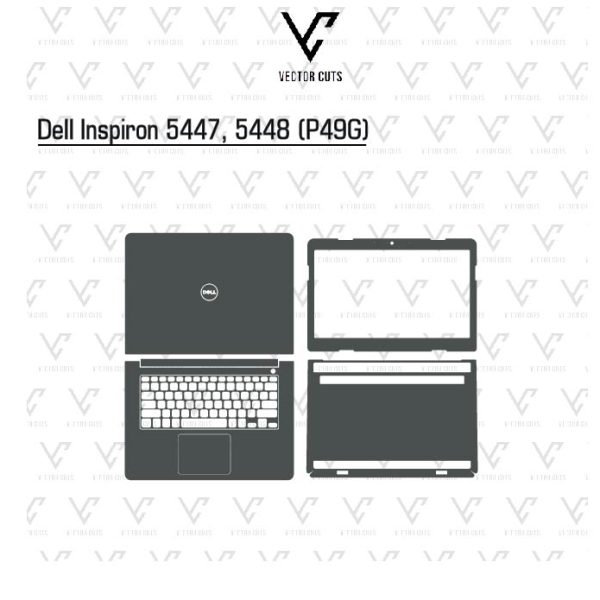 Dell Inspiron 5447, 5448 (P49G) laptop skin template