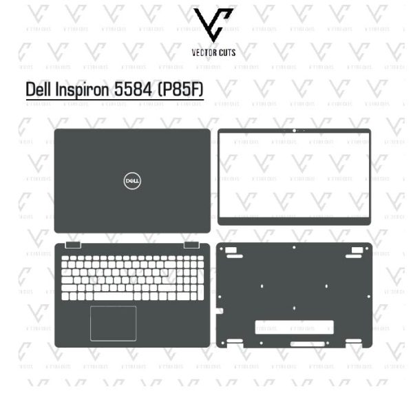 Dell Inspiron 5584 (P85F) laptop skin template