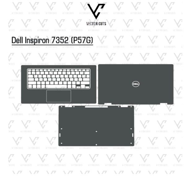 Dell Inspiron 7352 (P57G) Laptop Skin Template