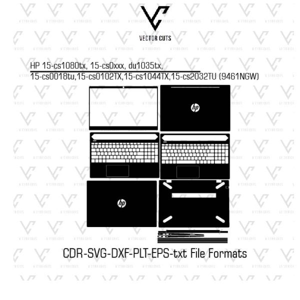 HP 15-cs1080tx, 15-cs0xxx, du1035tx, 15-cs0018tu, 15-cs0102TX, 15-cs1044TX, 15-cs2032TU (9461NGW) laptop skin template