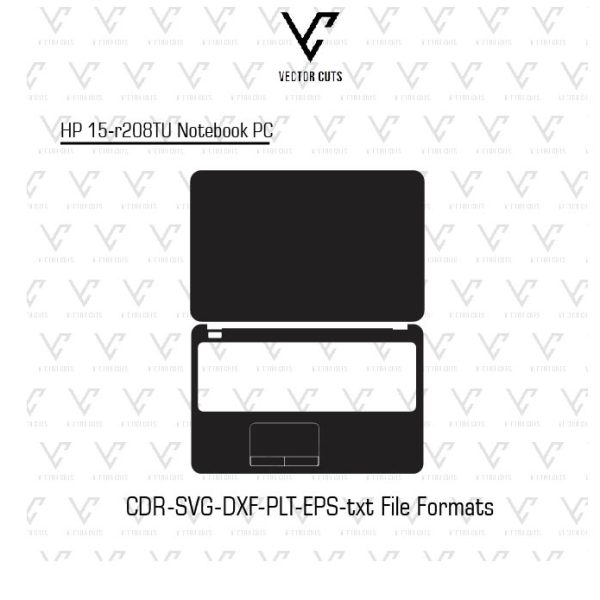 HP 15-r208TU Notebook PC laptop skin template
