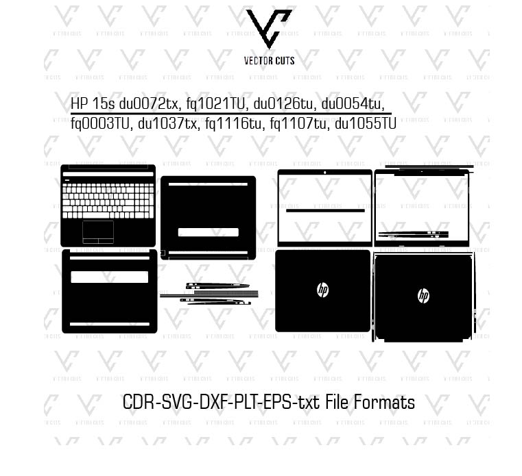 HP 15s du0072tx, fq1021TU, du0126tu, du0054tu, fq0003TU, du1037tx, fq1116tu, fq1107tu, du1055TU laptop skin template