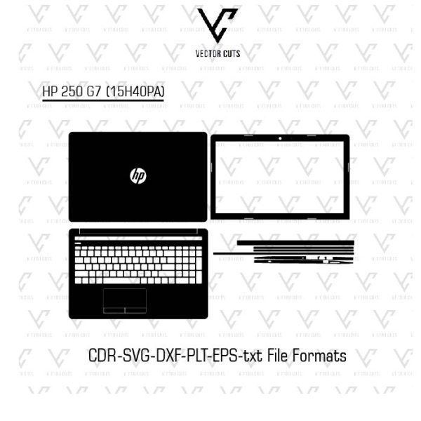 HP 250 G7 (15H40PA) laptop skin template
