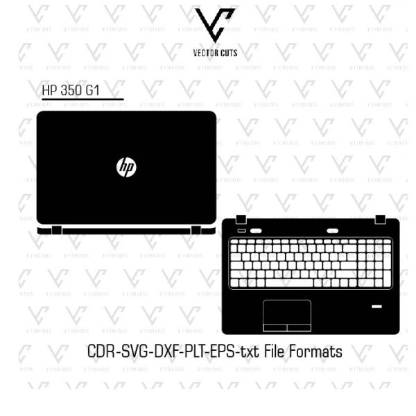 HP 350 G1 laptop skin template