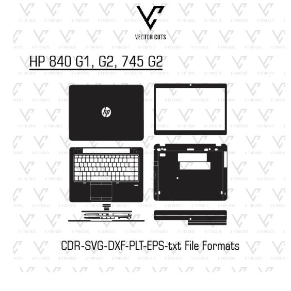 HP 840 G1, G2, 745 G2 laptop skin template