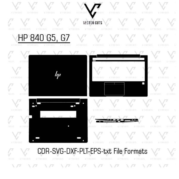 HP 840 G5, G7 laptop skin template