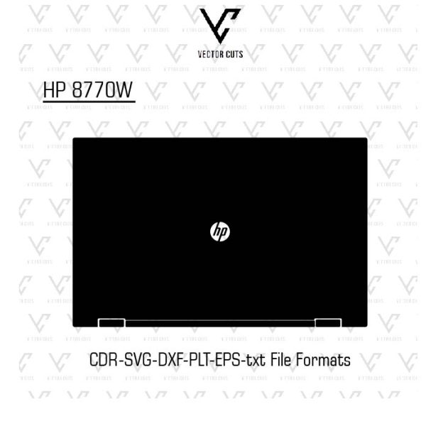 HP 8770W laptop skin template