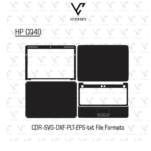 HP CQ40 laptop skin template