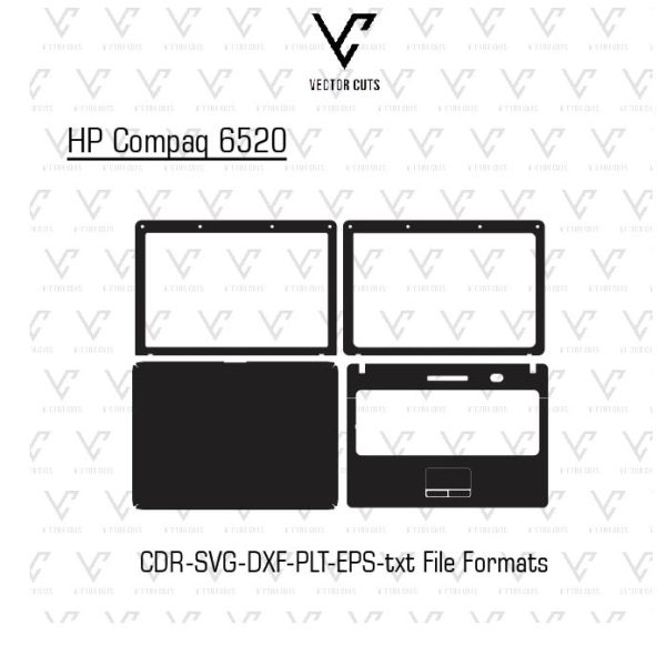 HP Compaq 6520 laptop skin template