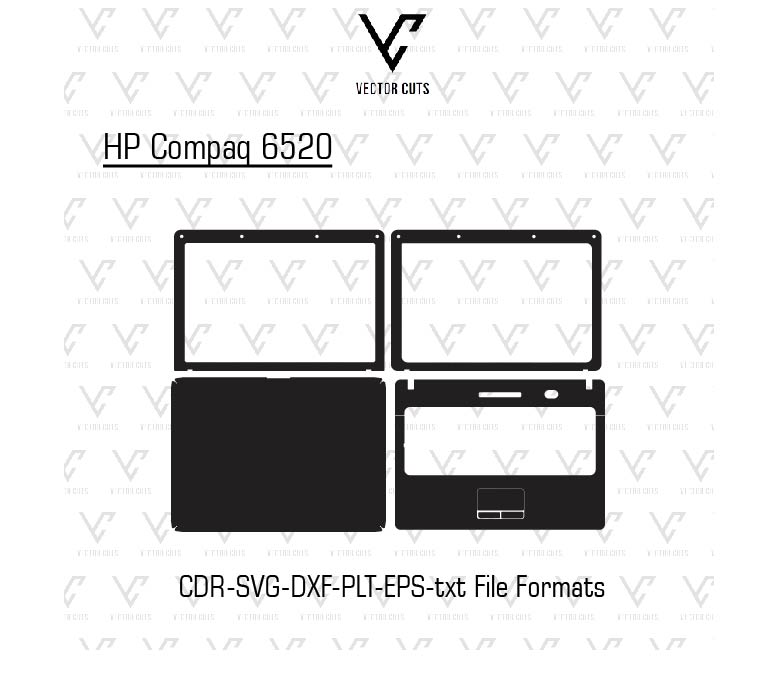 HP Compaq 6520 laptop skin template