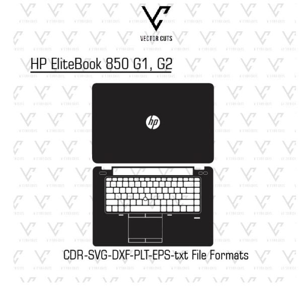 HP EliteBook 850 G1, G2 laptop skin template