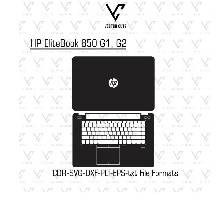 HP EliteBook 850 G1, G2 laptop skin template