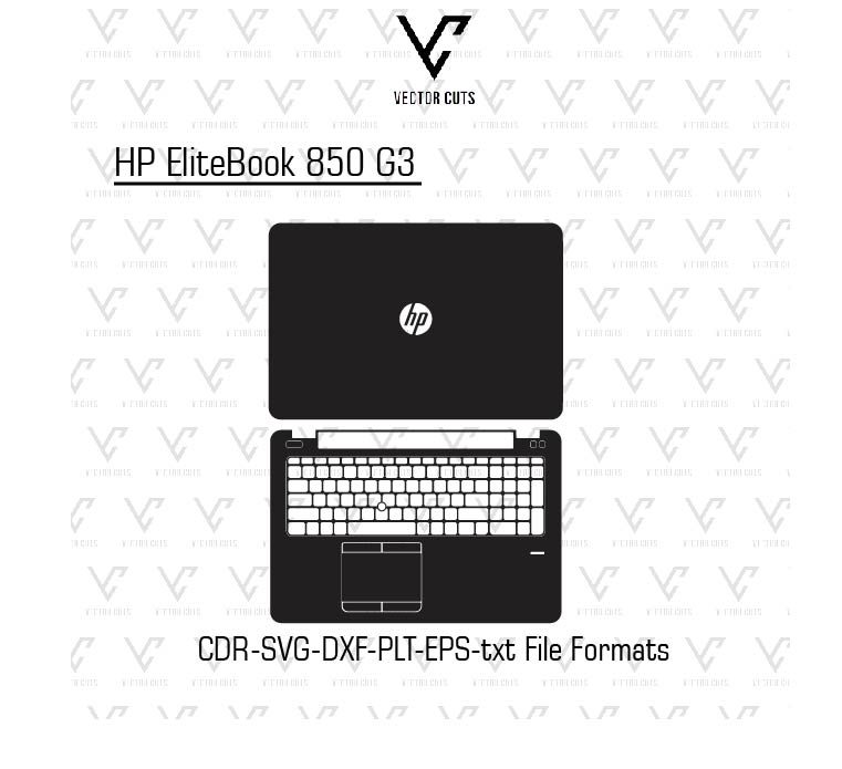 HP EliteBook 850 G3 laptop skin template