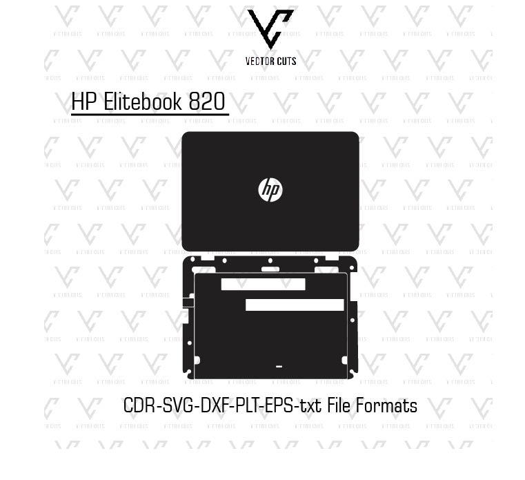 HP Elitebook 820 laptop skin template