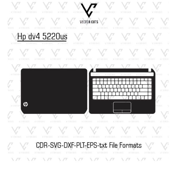 Hp dv4 5220us laptop skin template