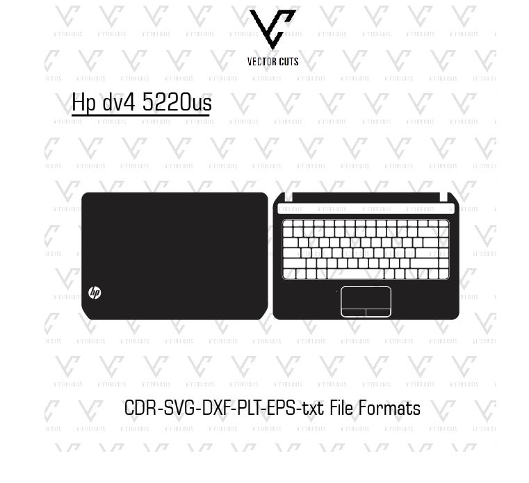Hp dv4 5220us laptop skin template