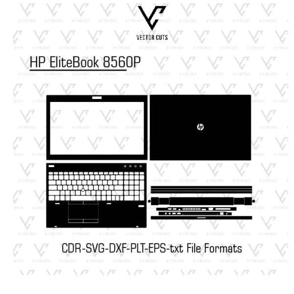 HP EliteBook 8560P laptop skin template