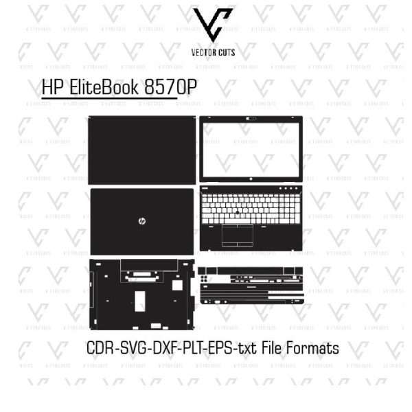 HP EliteBook 8570P laptop skin template