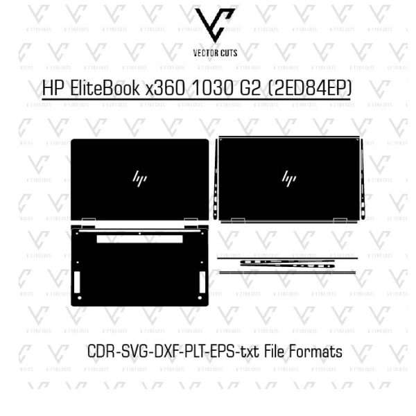 HP EliteBook x360 1030 G2 (2ED84EP) laptop skin template