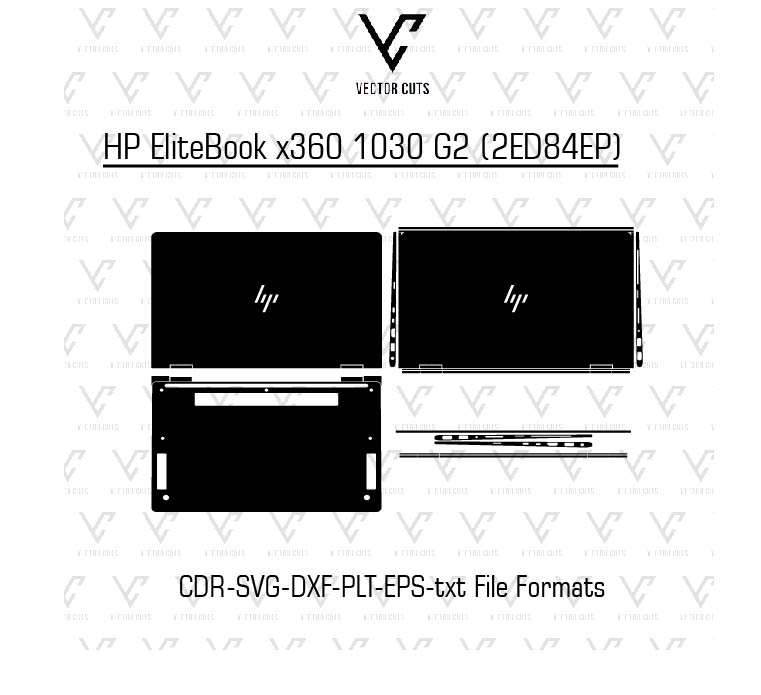 HP EliteBook x360 1030 G2 (2ED84EP) laptop skin template