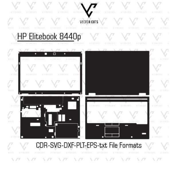 HP EliteBook 8440p laptop skin template