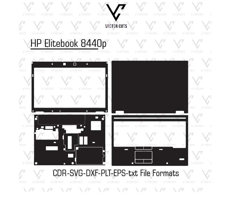 HP EliteBook 8440p laptop skin template