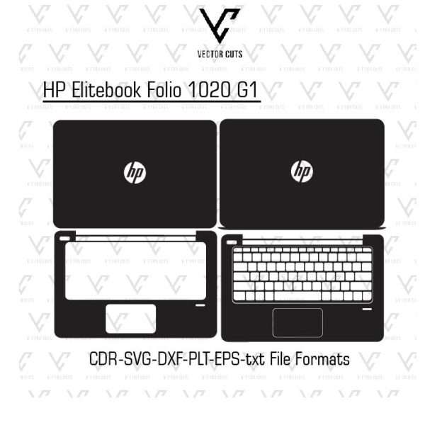 HP EliteBook Folio 1020 G1 laptop skin template