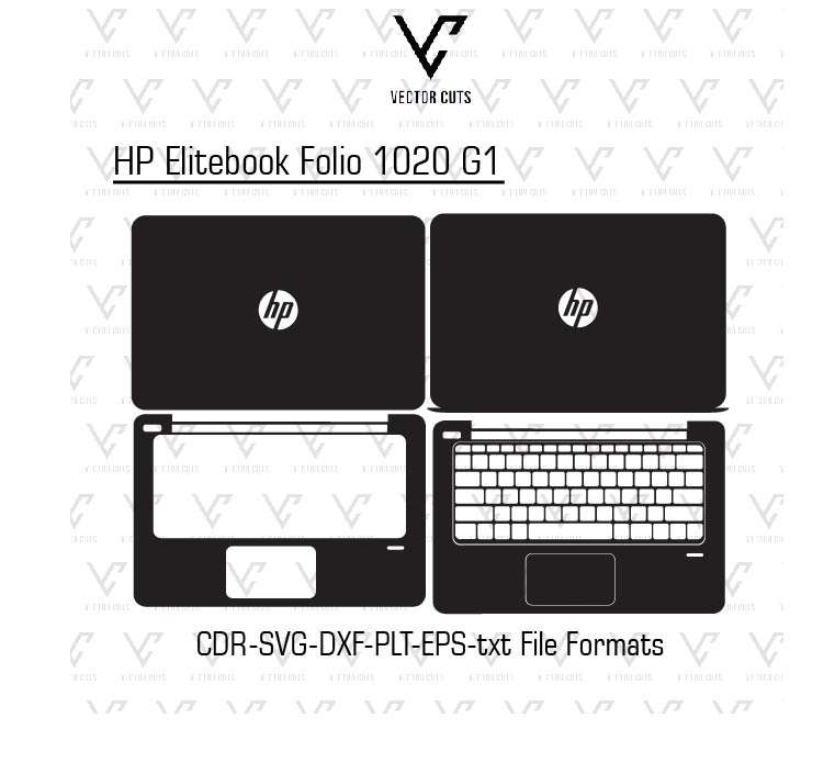 HP EliteBook Folio 1020 G1 laptop skin template