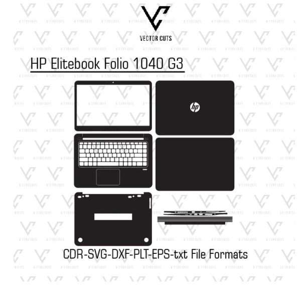 HP EliteBook Folio 1040 G3 laptop skin template