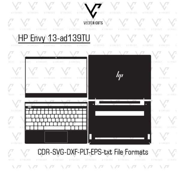 HP Envy 13-ad139TU laptop skin template
