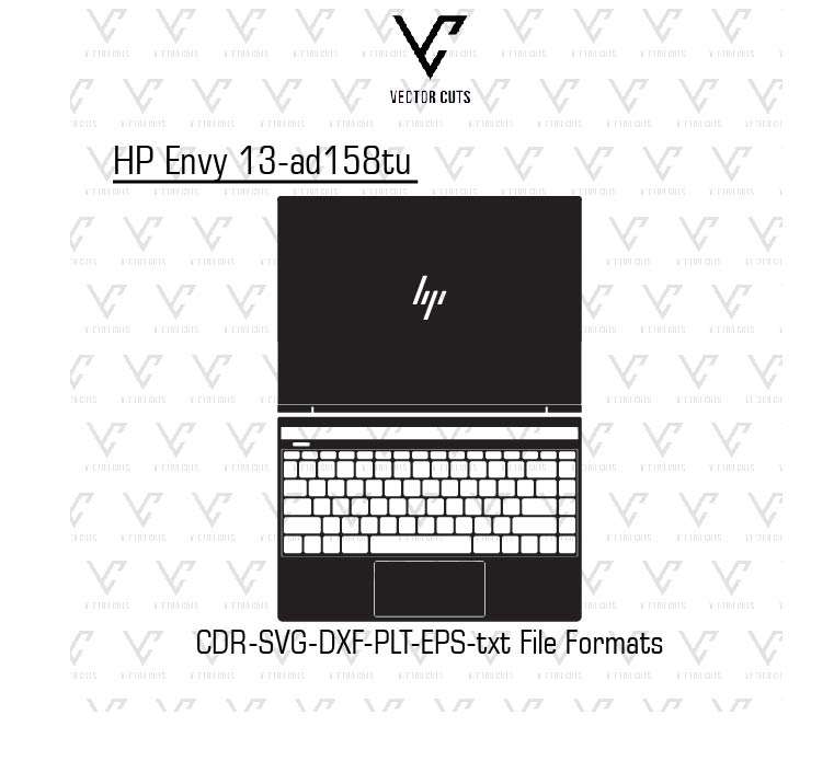 HP Envy 13-ad158tu laptop skin template