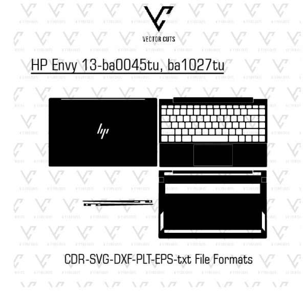 HP Envy 13-ba0045tu, ba1027tu laptop skin template