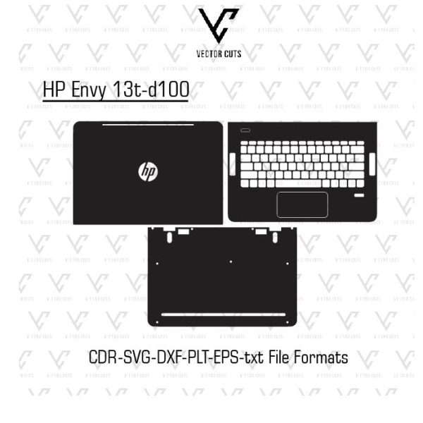 HP Envy 13t-d100 laptop skin template