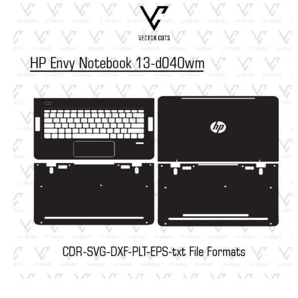 HP Envy Notebook 13-d040wm laptop skin template