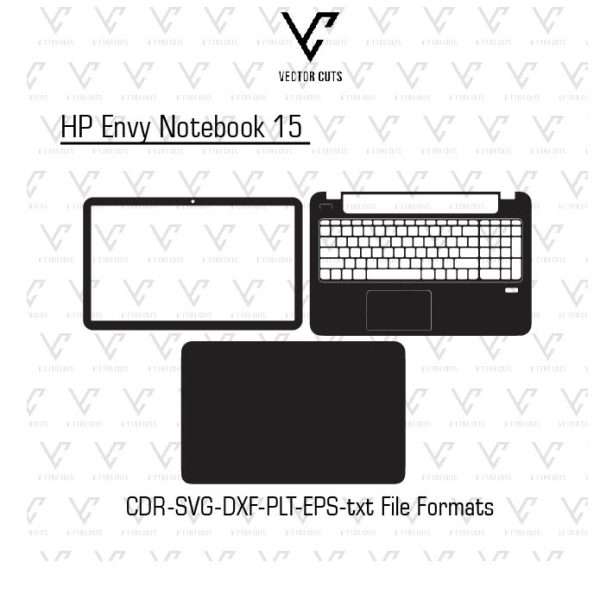HP Envy Notebook 15 laptop skin template