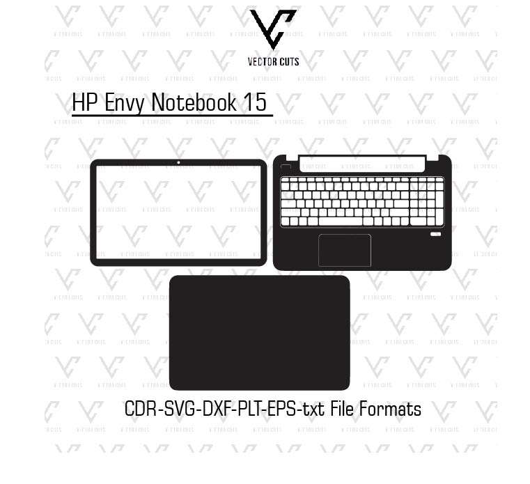 HP Envy Notebook 15 laptop skin template