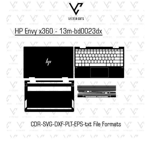 HP Envy x360 - 13m-bd0023dx laptop skin template