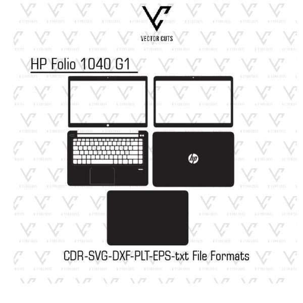 HP Folio 1040 G1 laptop skin template