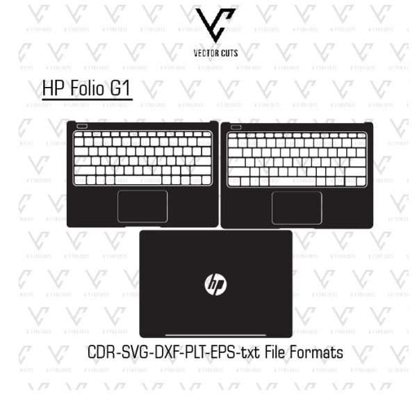 HP Folio G1 laptop skin template
