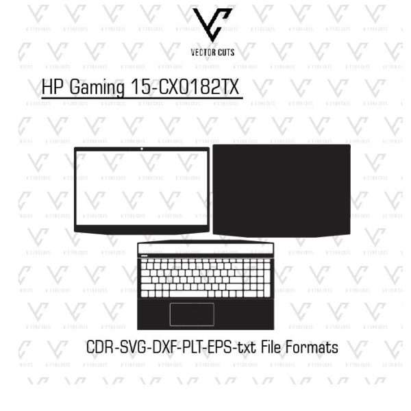 HP Gaming 15-CX0182TX laptop skin template