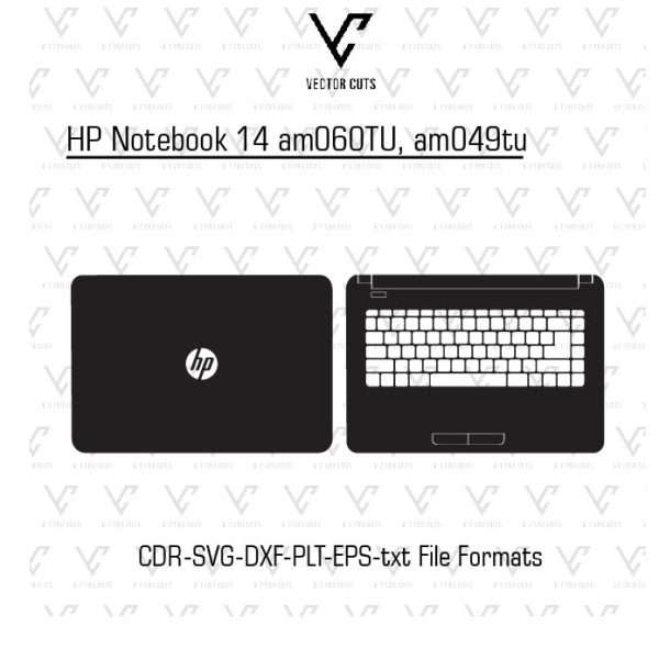 HP Notebook 14 am060TU, am049tu laptop skin template
